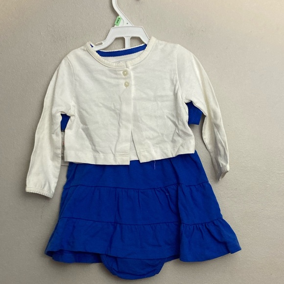 1-1 Carters baby girls dress set outfit cardigan 18m NWT clothes - Picture 2 of 2
